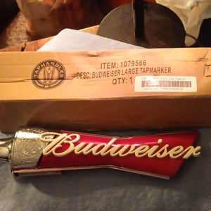 Brand New without box Budweiser Beer Tap Handle--- Large (12in)